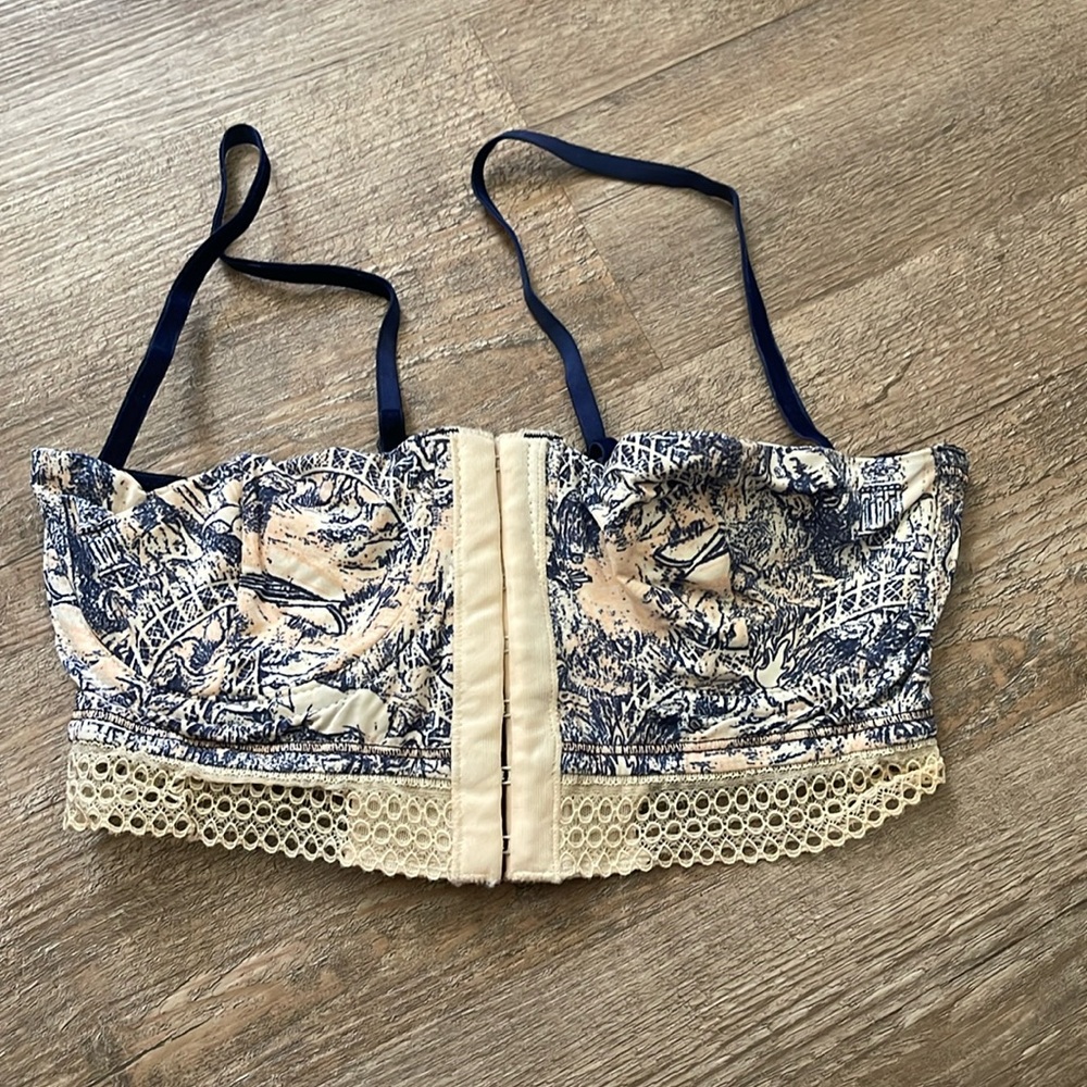 Cropped corset bustier